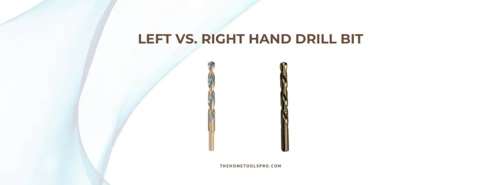 left handed drill bit vs right handed drill bit