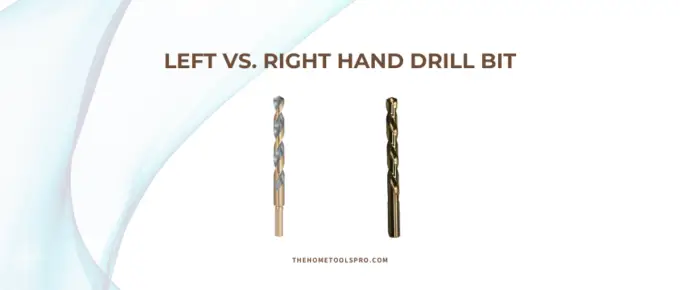 left handed drill bit vs right handed drill bit